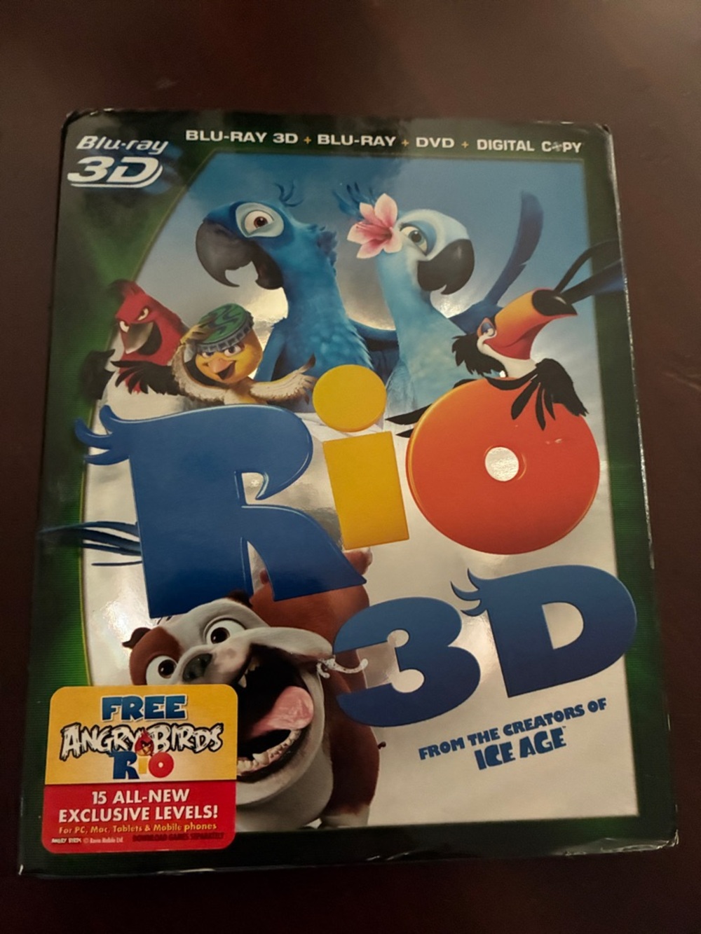 NWOT Rio 3D Blu-ray - Blue Cover